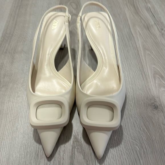 Zara shoes size 38 beige - Picture 1 of 4